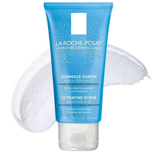 La Roche-Posay Ultra-Fine Scrub for Sensitive Skin, Gentle Exfoliating Face Wash with Ultra-Fine Pumice Particles to Remove Dead Skin