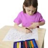 Melissa & Doug Jumbo Triangular Crayons - 10-Pack, Non-Roll, Flip-Top Case