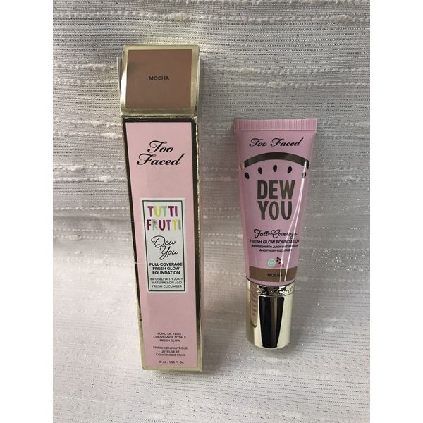 TOO FACED Tutti Frutti Dew You Fresh Glow Foundation MOCHA 1.35 fl oz 40ml NEW