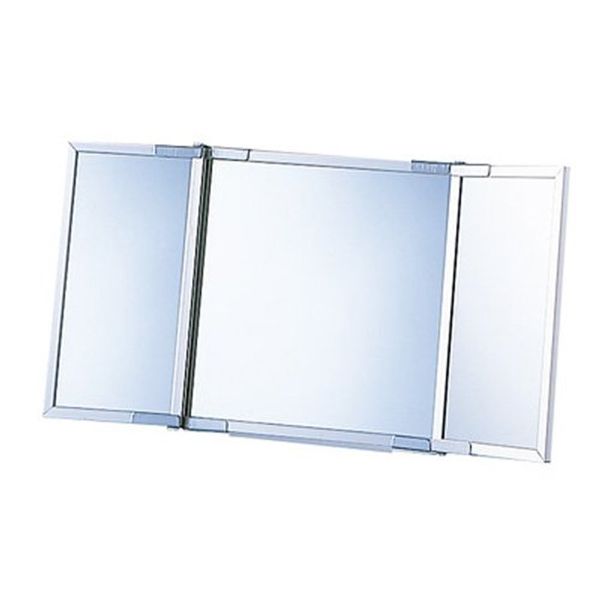 Aluminum Frame Tri-Sided Mirror Stand Mirror TW-38