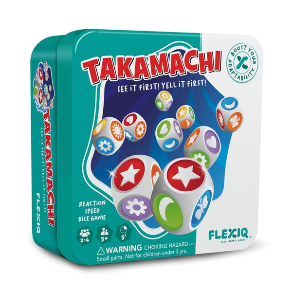 WHAT DO YOU MEME? Takamachi — The Fast Thinking Dice Game — Brain Teasers for Kids 5+, Kid Board Games, Family Game Night by FlexiQ