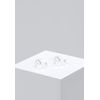 Elli Women's 925 Sterling Silver Xilion Cut Stud Earrings
