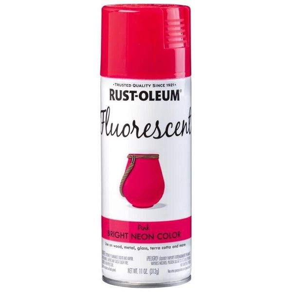 Rust-Oleum Specialty Fluorescent Pink Bright Neon Color Spray Paint 11 ounce