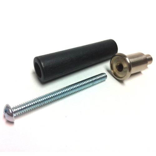 Vermont Castings Wooden Fallaway Handle Assembly (Black Wood with Brushed Nickel Nub) 30004175K
