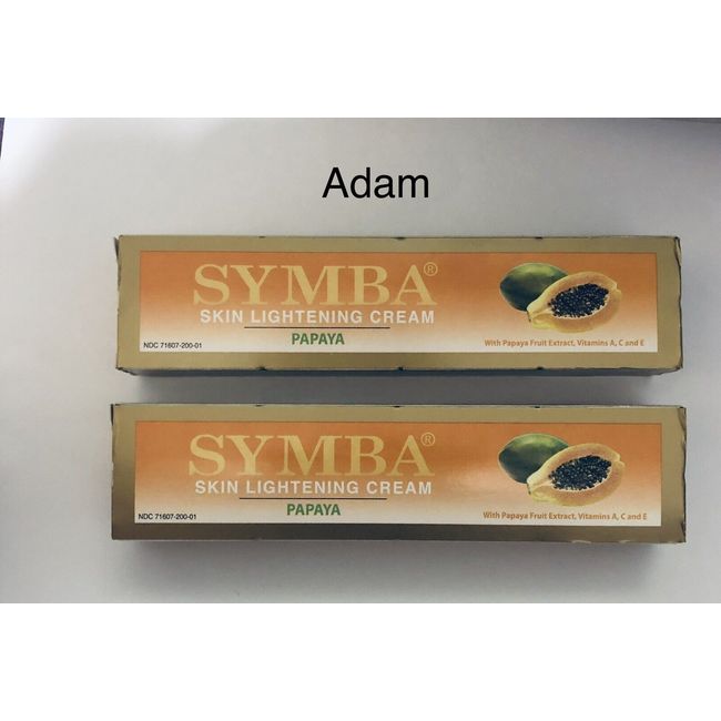 PACK OF 2 Symba Cream PAPAYA 2oz FREE SHIPPING+ Free Soap