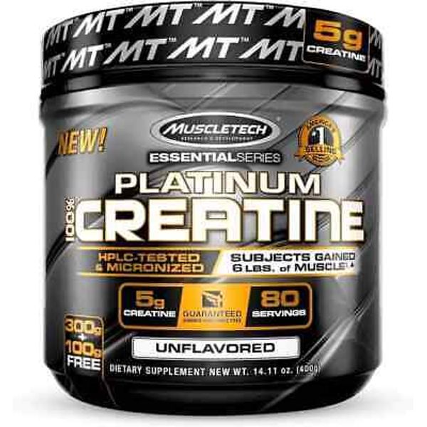 Creatine Monohydrate Powder MuscleTech Platinum Pure Micronized Muscle Recove...