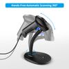 NetumScan Upgraded Version Handheld USBQR Barcode Scanner, Wired Automatic 1D2D Image Barcode Reader with Adjustable Stand for Stores, Supermarkets, Warehouses
