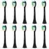 Brightdeal Replacement Toothbrush Heads for Philips Sonicare - Electric Replacement Brush Heads Compatible with HealthyWhite, FlexCare, EasyClean, 10 Pack Black