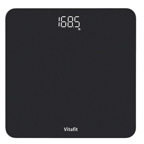 Professional Digital Bathroom Scale with Clear LED Display - Includes Batteries