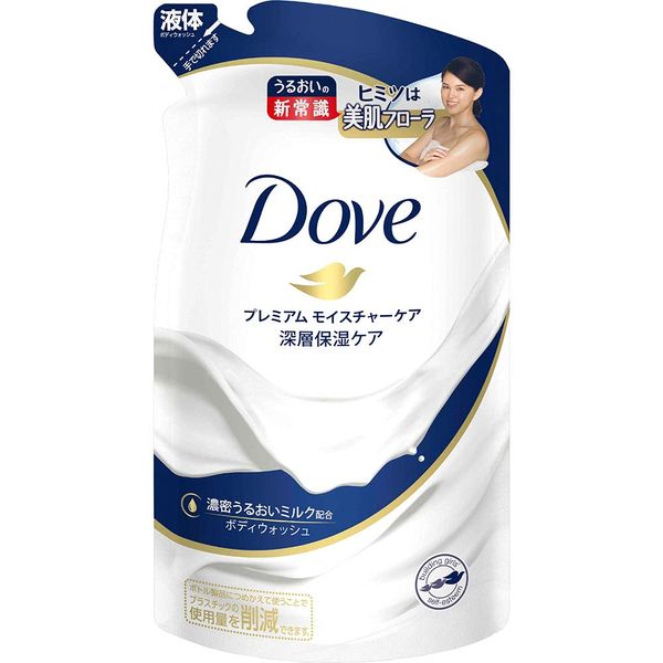 Dove Body Wash Premium Moisture Care Refill, 12.2 oz (360 g), Set of 3