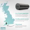 Core Balance Foam Roller Massager 45cm Long Medium Density EPE Muscle Massage (45cm - Black)