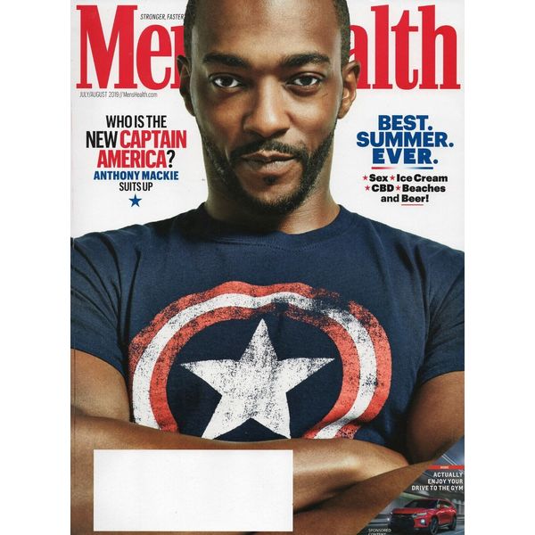 Men's Health Magazine July/August 2019 featuring Anthony Mackie aka Sam Wilson