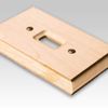 Amerelle Baker Single Rocker Unfinished Wood Wallplate