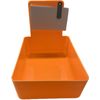 Dental Lab Pan Orange 12/Box Quality Color Coded Organization