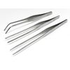 3 Pcs Tweezers Set 7" Utility General Purpose Bent, Straight Blunt & Pointed Tip