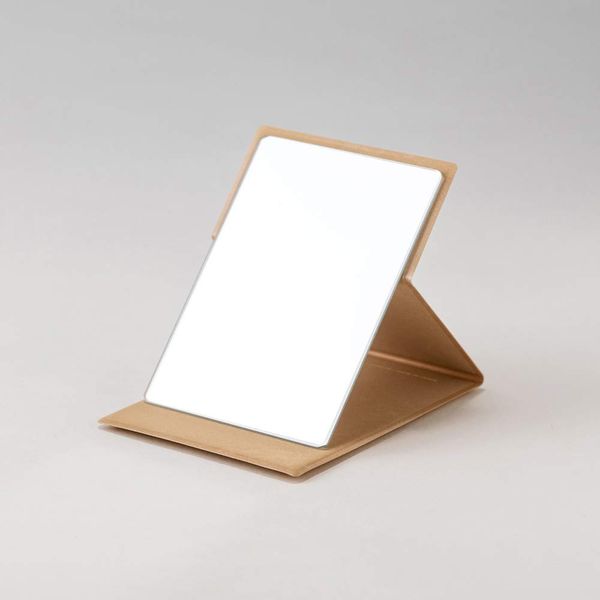 Napure Mirror AM-96BE Professional Model Folding Mirror, Pocket Size, Beige