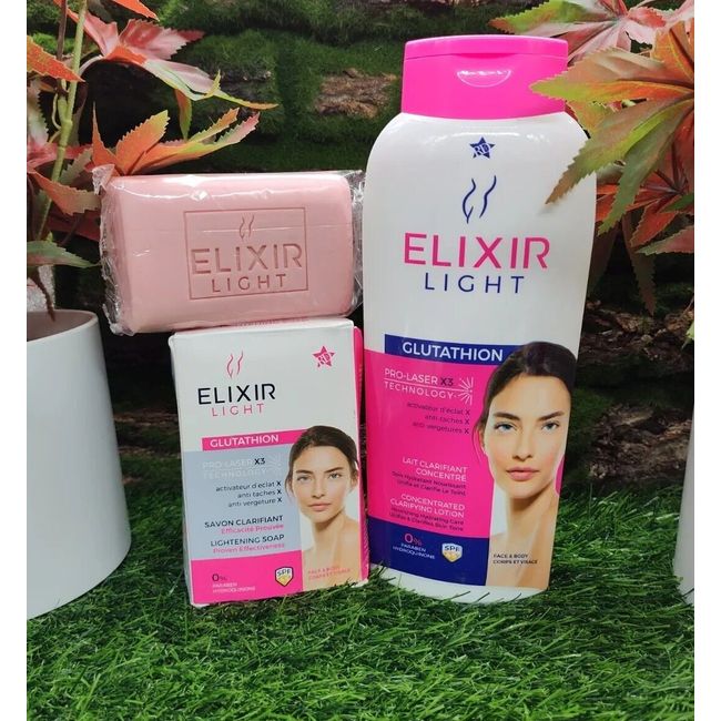 ELIXIR LIGHT GLUTATHION  SOAP &LOTION 500ML