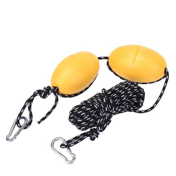 Kayak Drift Anker, Float Anchor Kleine Boje Floating Marker Nylonschnur Edelstahl Clip Ball Kajak Kanu Boot Leine Seil Anker Abschleppseil Fishing Tackle Sea Set Bootsanker See Fluss Ozean Verankerung