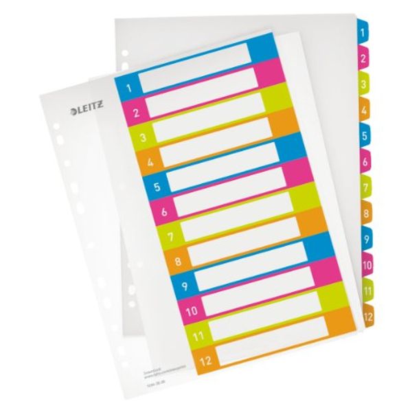 Acco Leitz 3er Sparpack Binder Divider A4 transparent Kunststoff