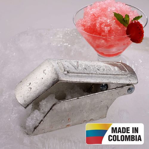 Victoria Shaved GAD-026 Granita Tinned Cast Iron Shaver with Stainless Steel Blade, Mexican Ice Maker, One Size, Silver