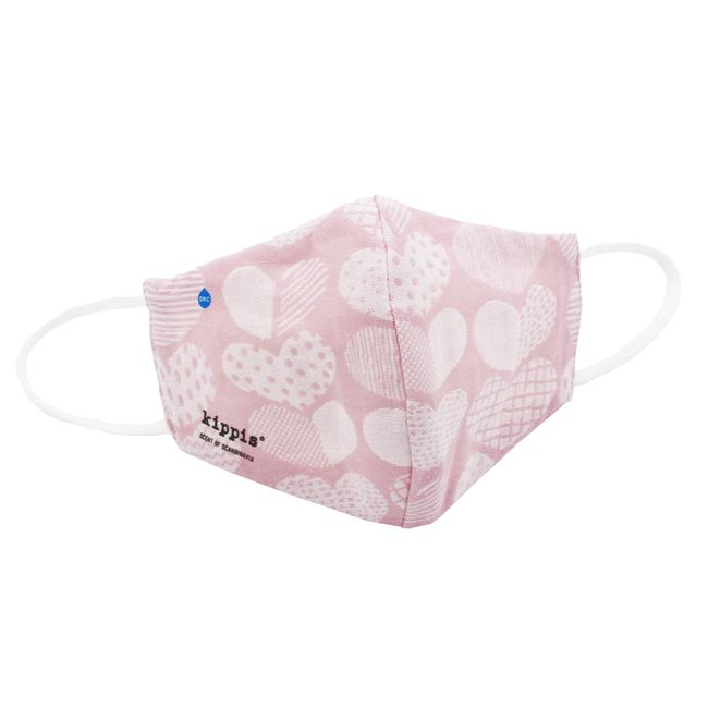 Towel Museum Kippis Schdan Nordic Gauze Mask Hydrosilver Titanium Antibacterial Pink Regular 70-9037109 Approx. 7.9 x 5.7 inches (20 x 14.5 cm)