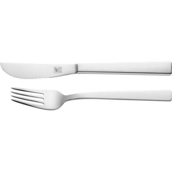 Zwilling Twin 07150 292 2-Piece Pizza Cutlery Set, Stainless Steel, Silver, 25.5 x 6 cm x 2.4 cm, 2 Units