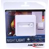 Ansmann, Motion Detector and Twilight Sensor, Night Light Plug Plugin Wall Indoor LED [Pack of 1]