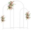 3x Large Metal Arch Backdrop Stand Wedding Arch Square Arched Frame 5/6/6.7ft