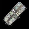 LIANHATA Nail Art Parts, Various Types, 3D Dimensional, Nail Parts, Decorative Parts, Nail Decoration, Rhinestones, Pearl, Ribbon, Butterfly, Flowers, Pearl, Resin, Cute, DIY Crafts, Handmade, Includes 2 Storage Cases