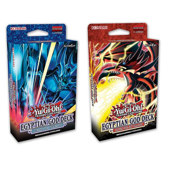 Yu-Gi-Oh! TRADING CARD GAME Ägyptisches Götter-Deck Set: Obelisk der Peiniger + Slifer der Himmelsdrache - Deutsche Ausgabe