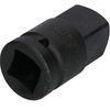 AB Tools 3/4" to 1" Impact Socket Adapter, 1" Hex Bolts/Nuts Compatible, Chrome Vanadium Steel, Step-up Adapter