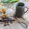Trimits Make Your Own Macramé Decoration Kit, Silver Grey Keyring