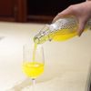 simpa 1L Vintage Style Clear Embossed Dots Patterned Bottles with Swing Top Lids