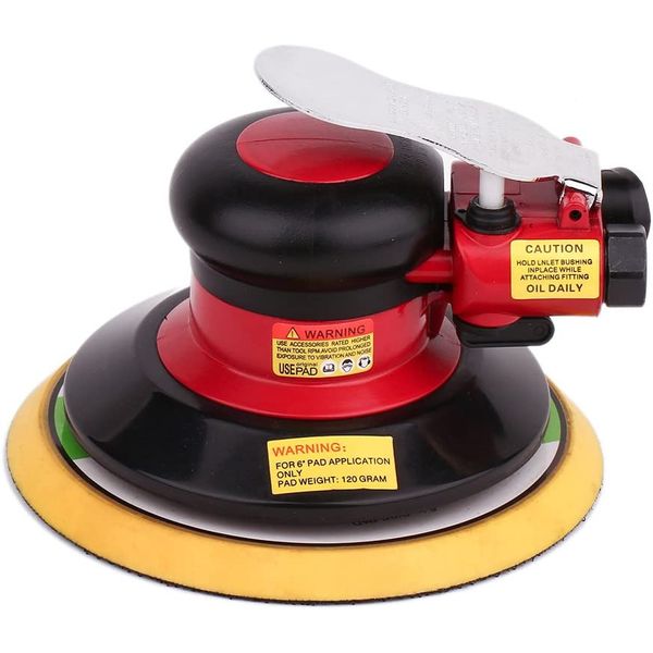 Professional Air Random Orbital Palm Sander, Dual Action 6 inch, GAOA-z