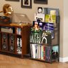 5-Tier Vinyl Record Storage Stand Holder with Display Shelf Black