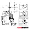 12V DC AM FM Radio Auto Power Antenna Mast Replacement Conversion Kit