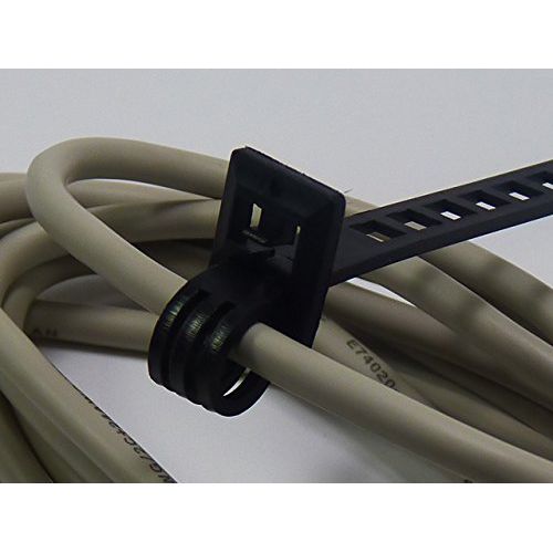Techno Veins, Cable Ties, TSTA205PK-B0-20, 8 inches (20.5 cm), Pack of 20, Black