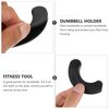 Dumbbell Holder Dumbbell Rest Protection Cushion Exercise Equipment Portable Rubber Useful Holder Anti-Shock Pads 20 Pieces, [01] Black