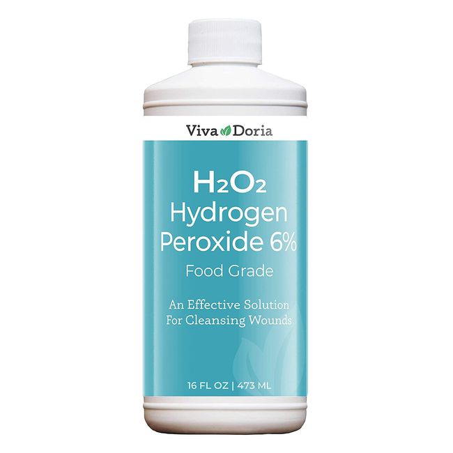Viva Doria Hydrogen Peroxide 6 Percent, 20 Volume, Food Grade, 16 Fluid Ounce
