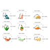 WJSYSHOP Dinosaur Cookie Cutters 9-Pc Set – D
