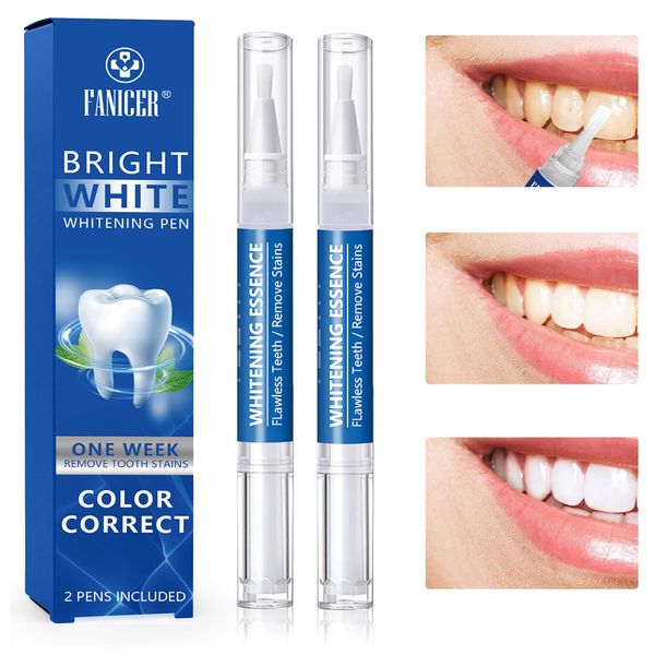 2 Pcs Teeth Whitening Pen - Gentle, Fast & Effective Tooth Stain Removal