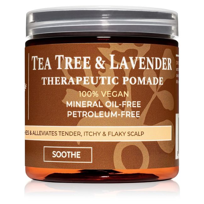 Qhemet Biologics Tea Tree & Lavender Therapeutic Pomade - Soothing Anti-Dandruff