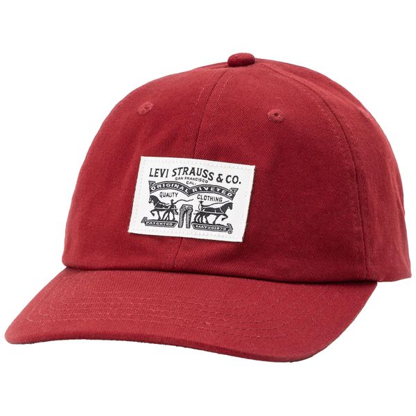 Levi's Men's Relaxed Dad Heritage Cap, Dull RED, UN
