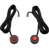 AOLIHAN 12V/24V Round Waterproof Momentary Car Horn Push Button Switch Black ...