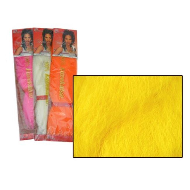 LA Trend Kanekalon Jumbo Braid Yellow - Synthetic hair for Dreads, Dreadlocks, Box Braids & More!