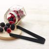 Party Essentials 6.5" Plastic Serving Tongs, 8-Count, Black