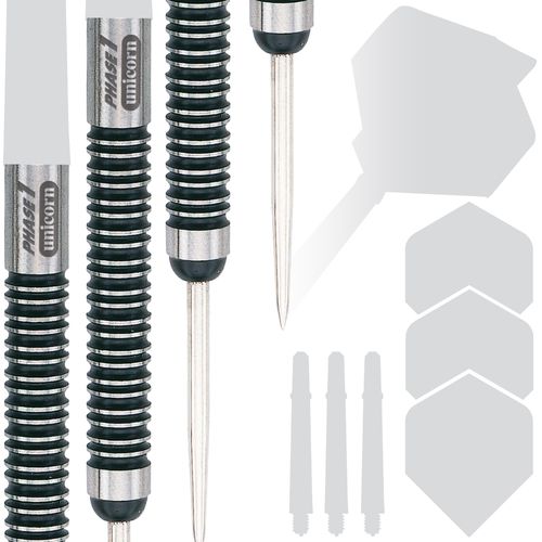 Unicorn Steel Tip Darts Barrels Only | Evolution World Champion Series Phase 1 | 90% Natural Tungsten Barrels | 24 g