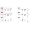 e-kanamono EPC-C20F Flat Cosmetic Cap Set (Brass), Chrome