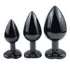 SM VIP Black Heart Plug Red M (084M)