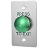 Push to Exit Button for Door Access Control Big Press Button Waterproof Stainless Steel Shell with Back Mounted Box NO/COM Output
